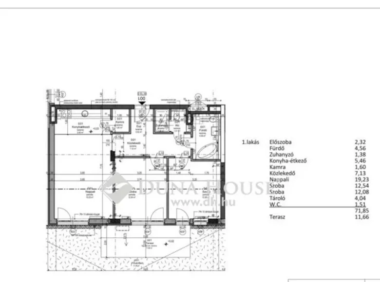 Apartamento 78 m² Budapest, Hungría