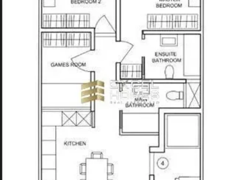 Apartamento 2 habitaciones  Swieqi, Malta