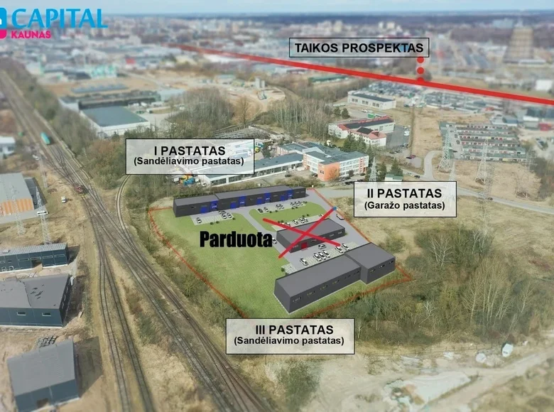Commercial property 190 m² in Kaunas, Lithuania
