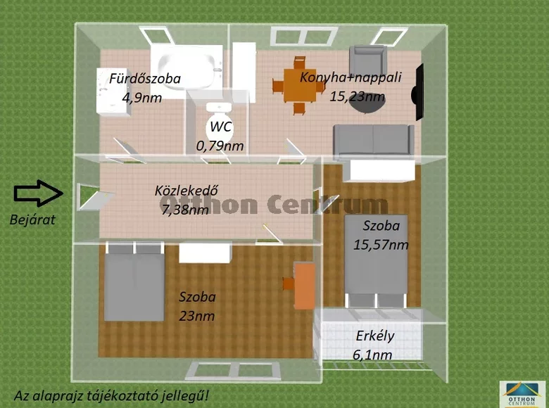 Wohnung 3 Zimmer 72 m² Veszpremi jaras, Ungarn