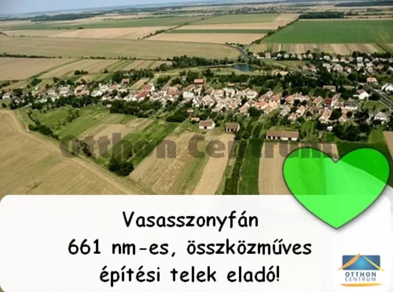Parcelas 661 m² Vasasszonyfa, Hungría