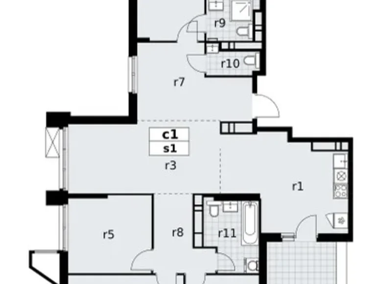 Квартира 5 комнат 127 м² поселение Сосенское, Россия