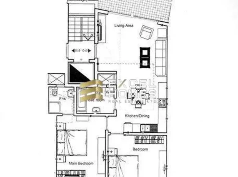 2 bedroom penthouse  Qawra, Malta