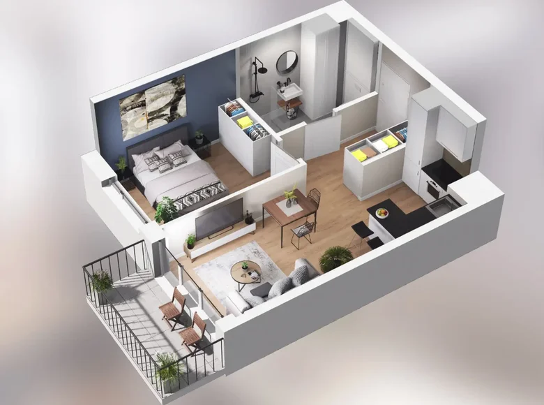 Apartamento 2 habitaciones 36 m² Poznan, Polonia