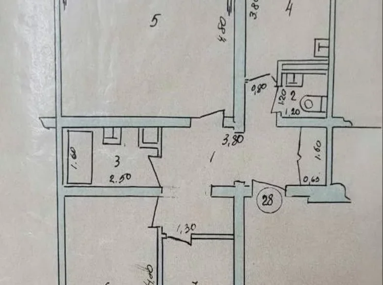 Квартира 3 комнаты 75 м² Шайхантаурский район, Узбекистан