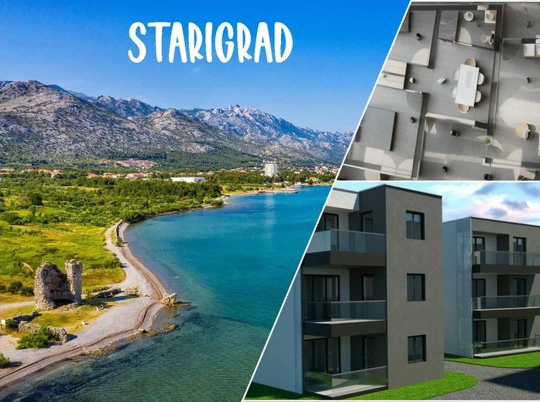 Квартира 2 комнаты 65 м² Starigrad Paklenica, Хорватия