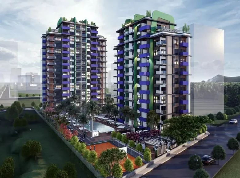 Apartamento 2 habitaciones 70 m² Mezitli, Turquía