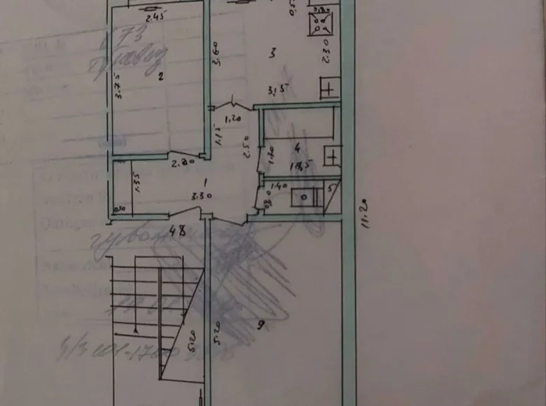 Квартира 2 комнаты 58 м² Ташкент, Узбекистан