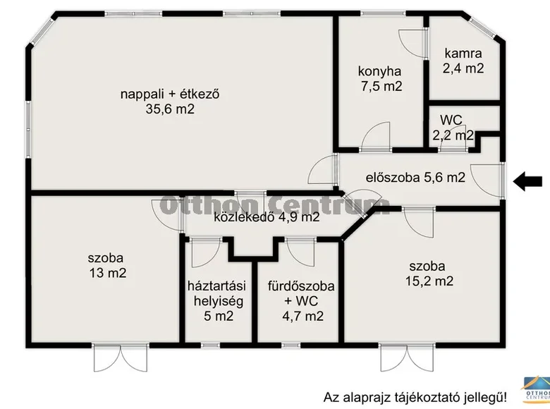 3 room apartment 96 m² Budapest, Hungary