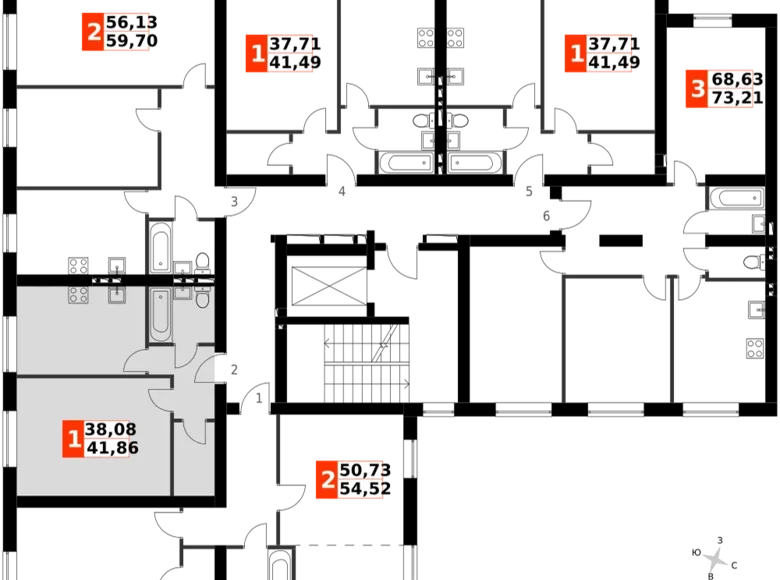 Wohnung 1 zimmer 42 m² Naro-Fominskiy gorodskoy okrug, Russland