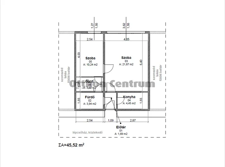 Apartamento 2 habitaciones 46 m² Budapest, Hungría