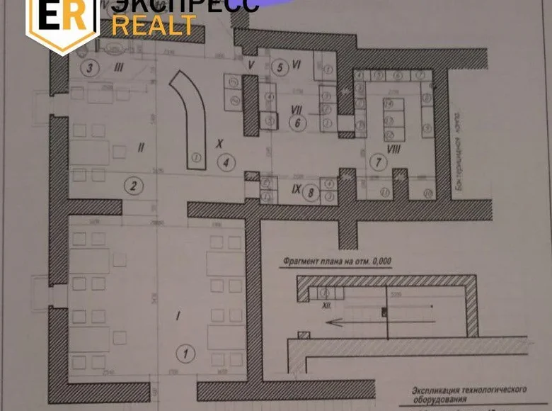 Lokale gastronomiczne 8 pokojów 118 m² w Muhavecki selski Savet, Białoruś