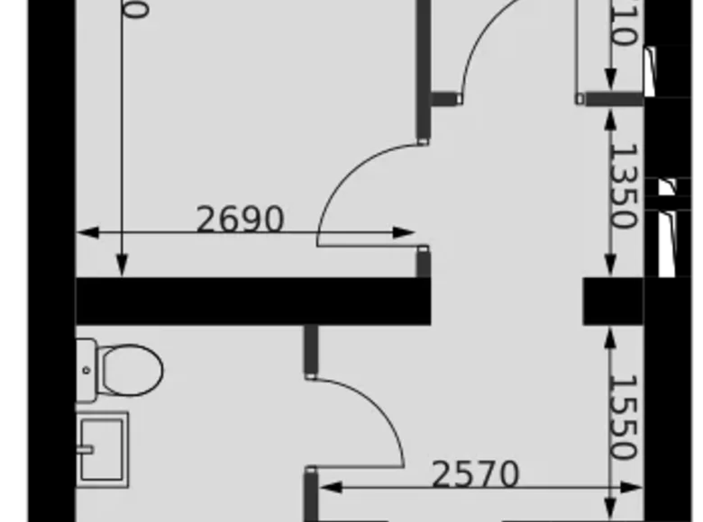 Apartamento 1 habitación 43 m² Naro-Fominskiy gorodskoy okrug, Rusia