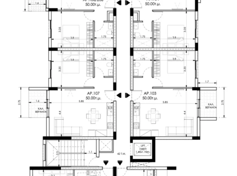 Квартира 2 спальни 75 м² Пила, Кипр