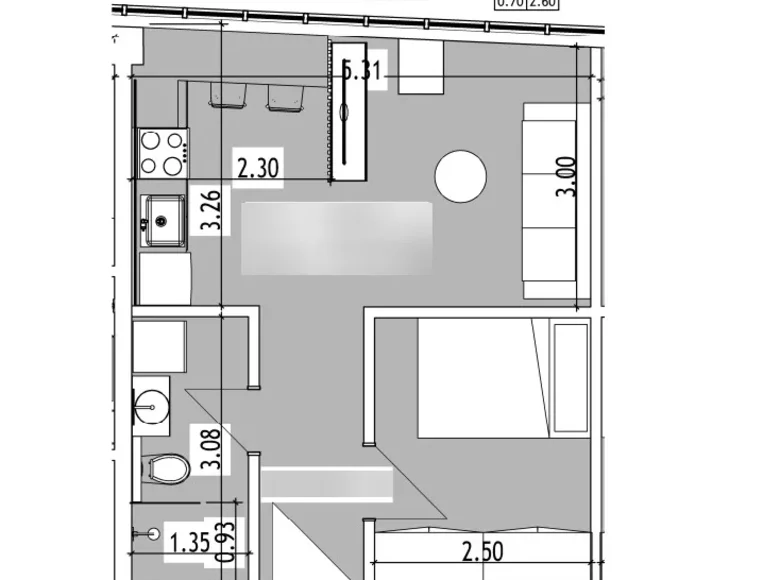 Wohnung 2 Zimmer 43 m² Municipality of Thessaloniki, Griechenland