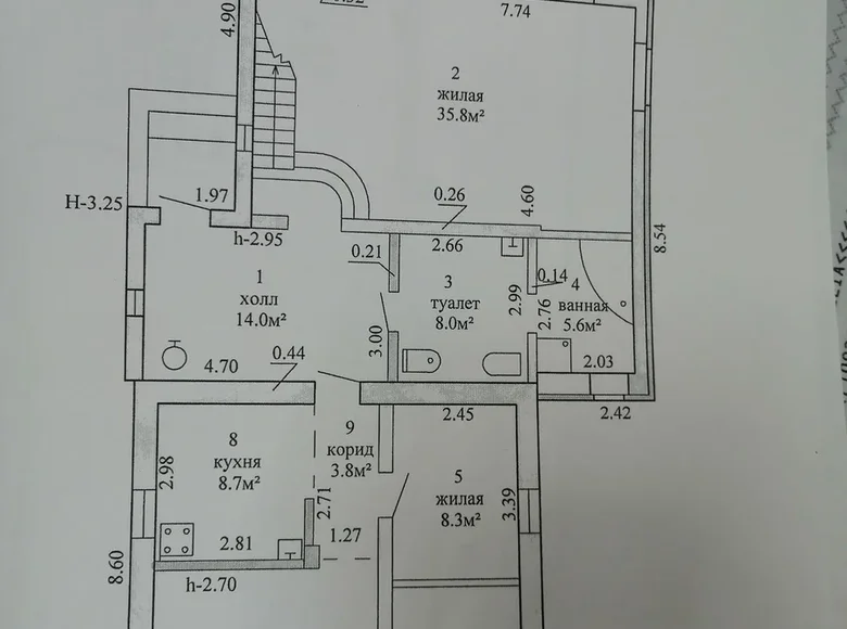 Dom 142 m² Baranowicze, Białoruś