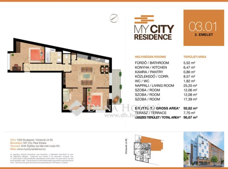 Apartment 97 m² Budapest, Hungary