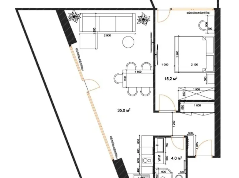 Квартира 2 комнаты 85 м² Батуми, Грузия