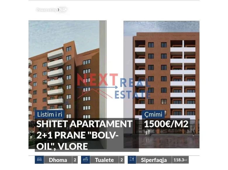 Apartamento 3 habitaciones 104 m² Vlora, Albania