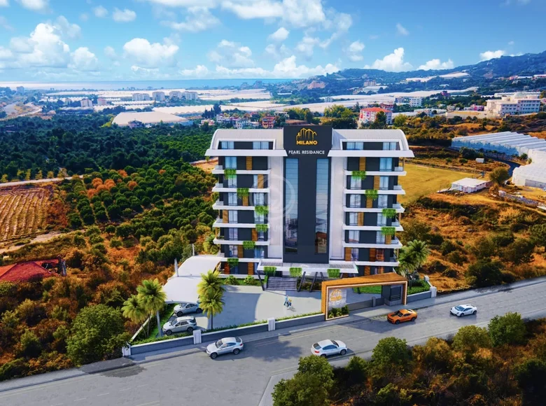 Mieszkanie 2 pokoi 54 m² Alanya, Turcja