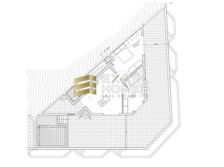 Attique 2 chambres  Safi, Malte