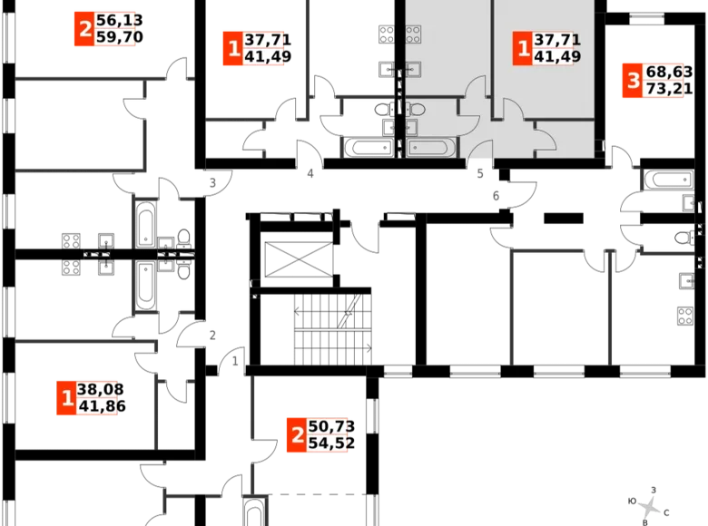 1 room apartment 41 m² Naro-Fominskiy gorodskoy okrug, Russia