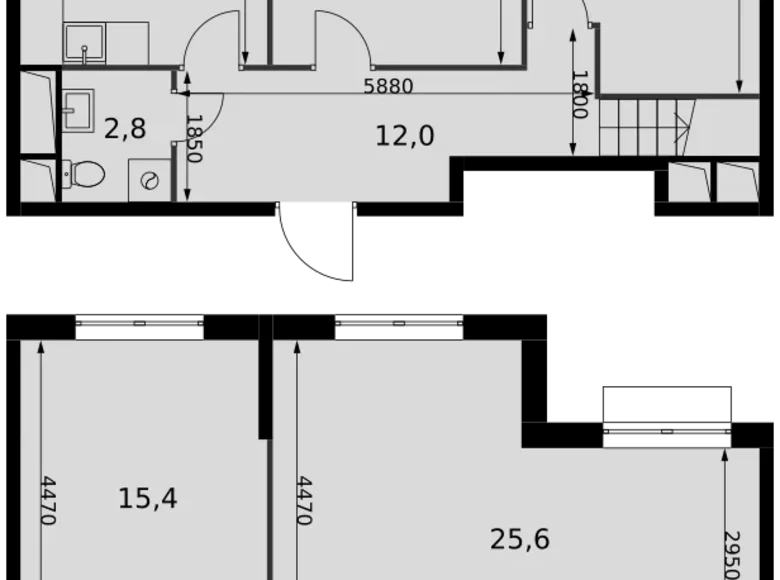 Apartamento 4 habitaciones 116 m² Razvilka, Rusia