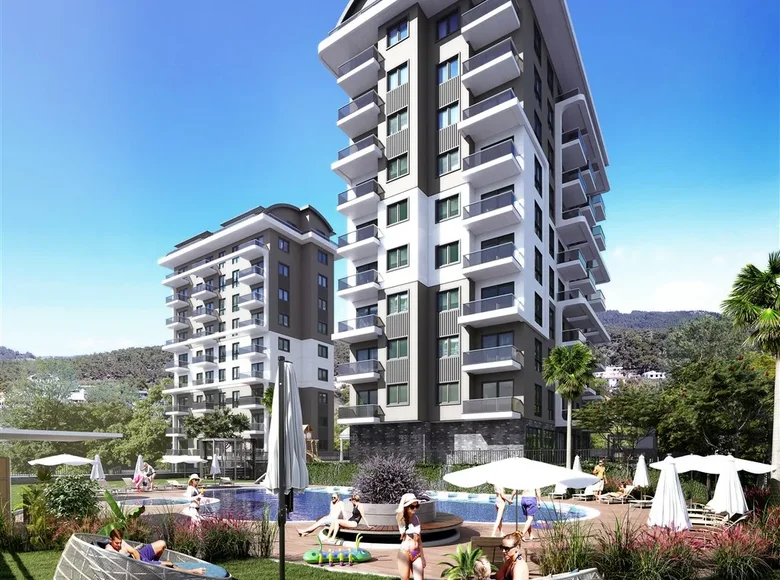 1 bedroom apartment 54 m² Avsallar, Turkey