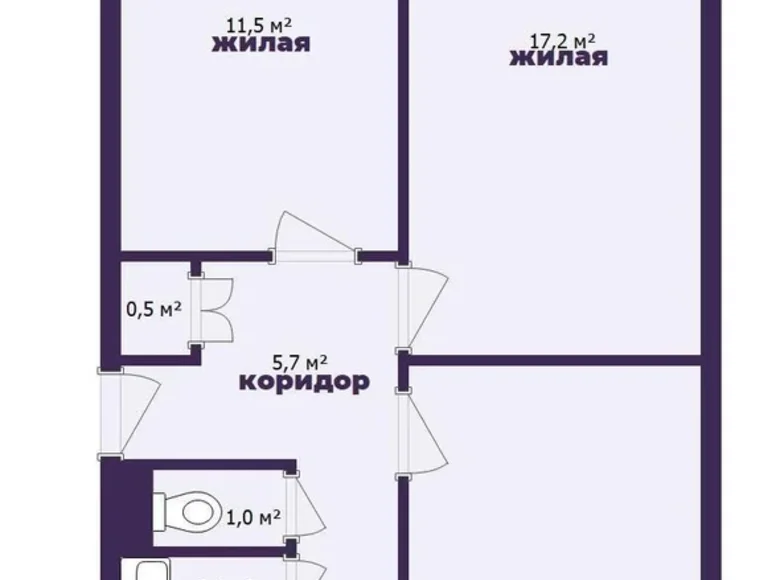 Wohnung 3 Zimmer 63 m² Soligorsk, Weißrussland