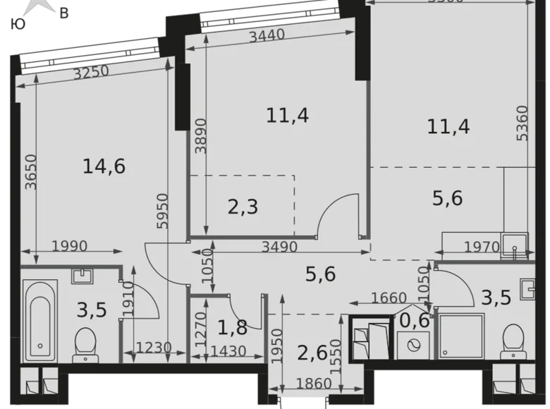 Wohnung 2 zimmer 63 m² Moskau, Russland