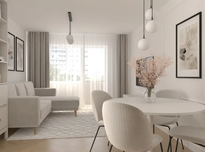 2 room apartment 37 m² Warsaw, Poland