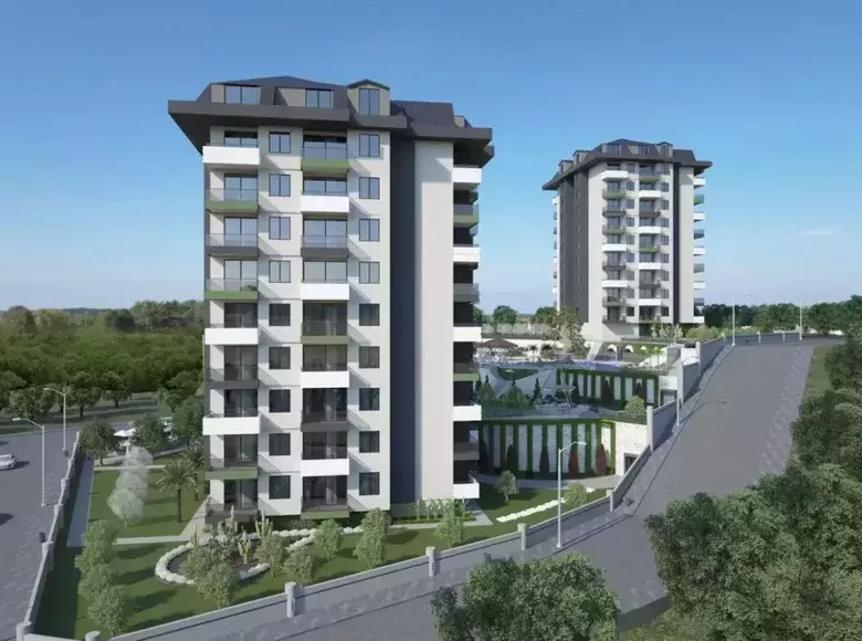 Квартира 2 комнаты 53 м² Аланья, Турция