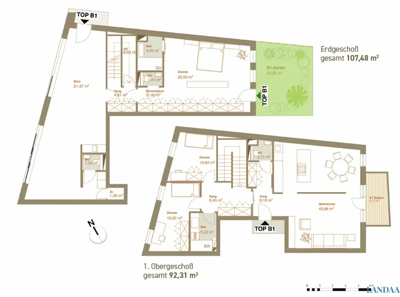 Wohnung 1 Schlafzimmer 63 m² Gemeinde Guntramsdorf, Österreich