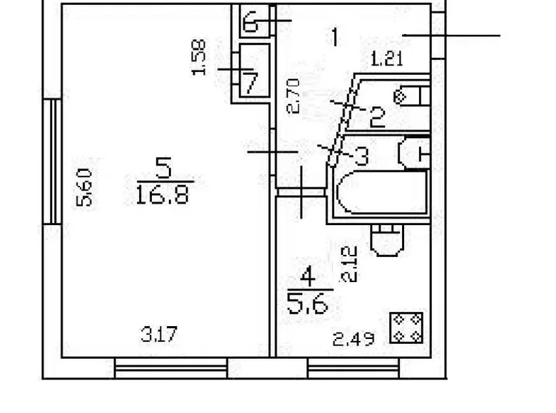 Appartement 1 chambre 31 m² Georgievskiy okrug, Fédération de Russie