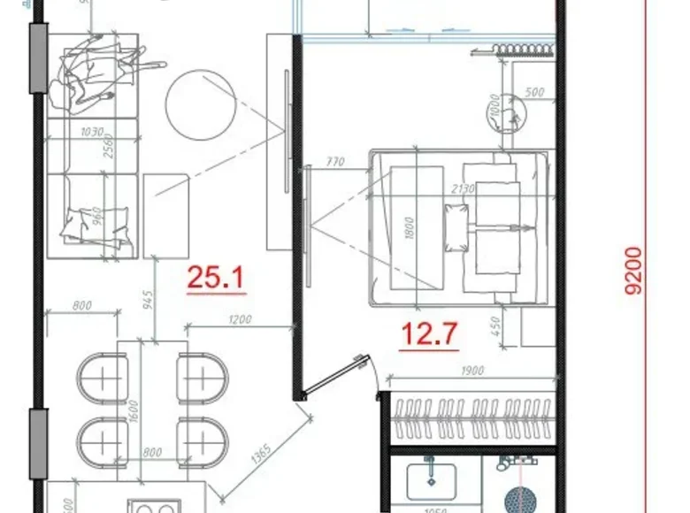 Квартира 1 комната 52 м² Пхукет, Таиланд