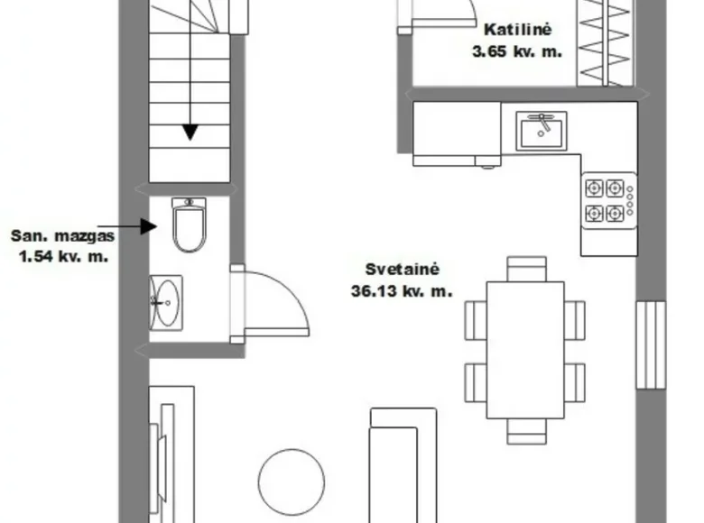 House 77 m² Salos, Lithuania