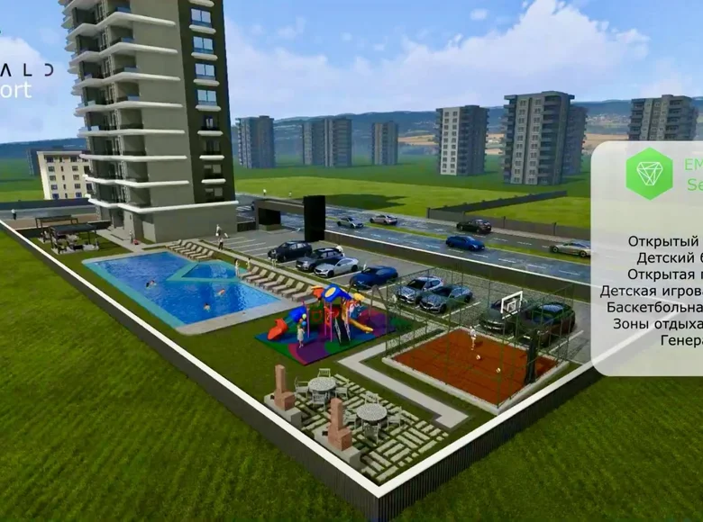 Apartamento 2 habitaciones 60 m² Mezitli, Turquía