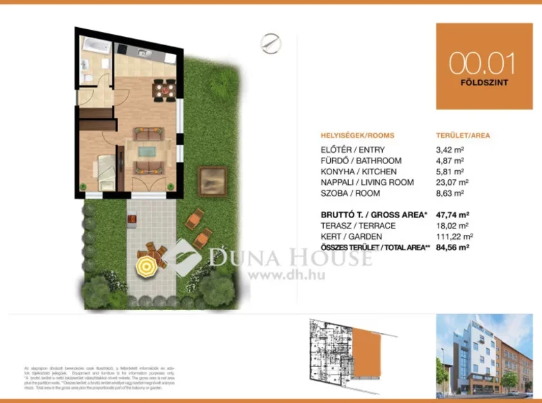 Apartment 85 m² Budapest, Hungary
