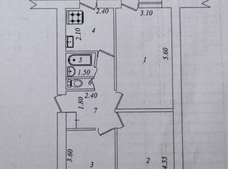 Квартира 3 комнаты 65 м² Ташкент, Узбекистан