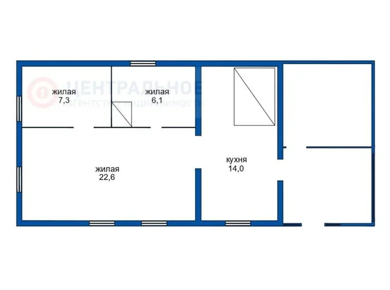 Maison 50 m² Igruskauski selski Savet, Bélarus