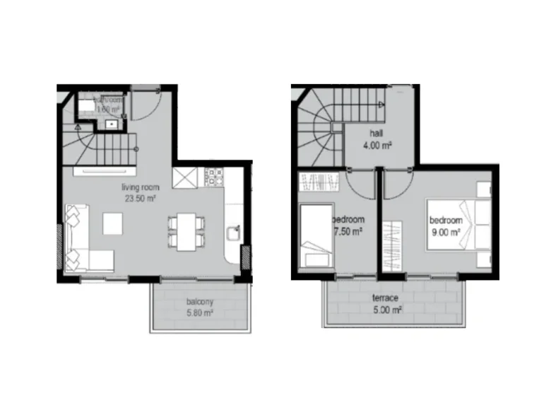 Квартира 2 комнаты 86 м² Аланья, Турция