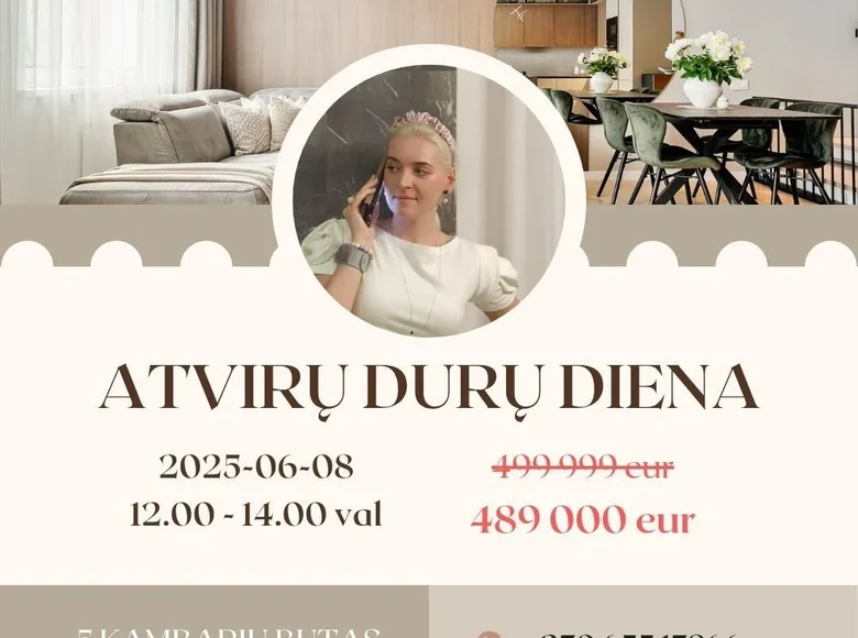 5 room apartment 122 m² Vilnius, Lithuania