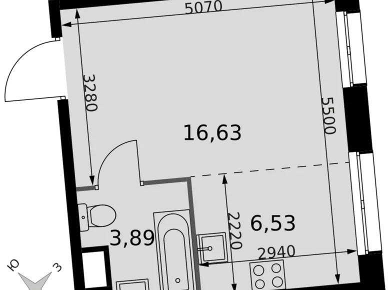 Studio 1 zimmer 27 m² Moskau, Russland