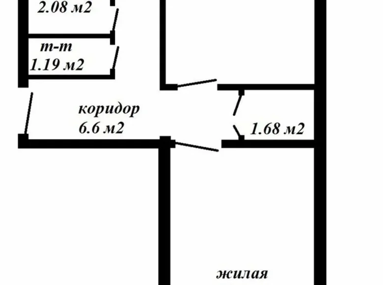 2 room apartment 49 m² Minsk, Belarus