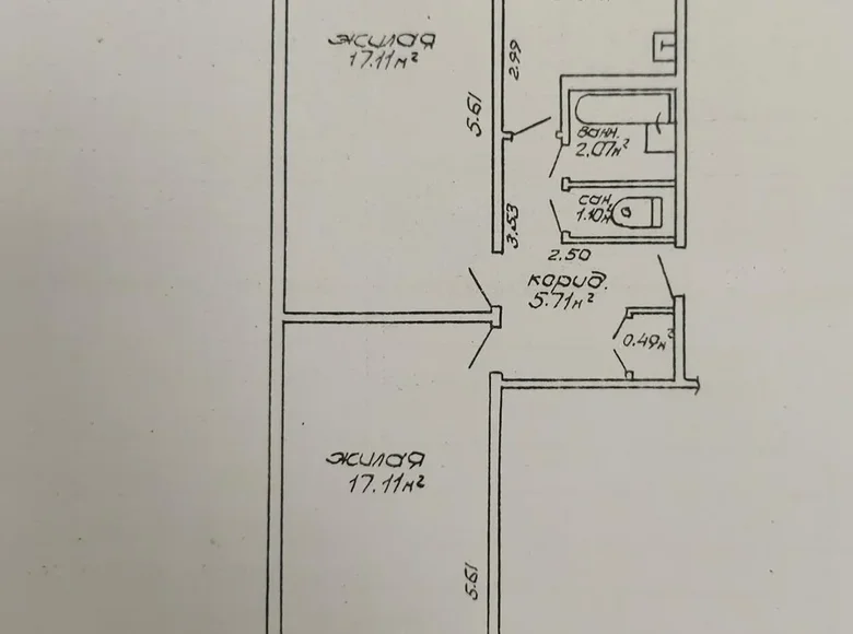 Квартира 2 комнаты 50 м² Гомель, Беларусь