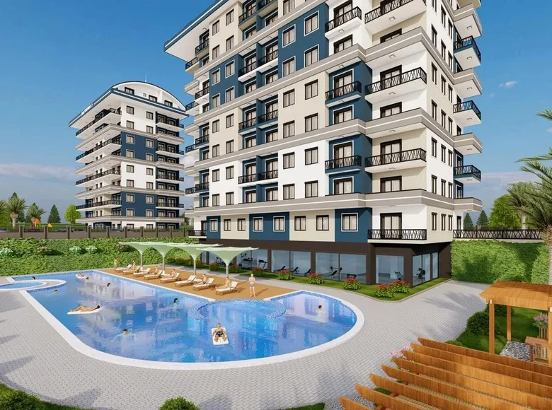 Квартира 1 комната 63 м² Payallar, Турция