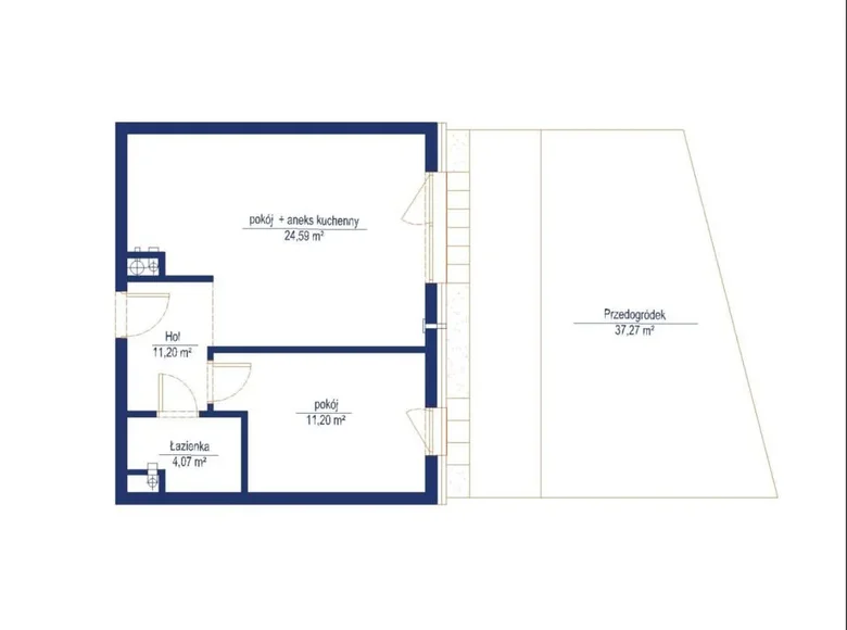 Apartamento 2 habitaciones 46 m² Varsovia, Polonia