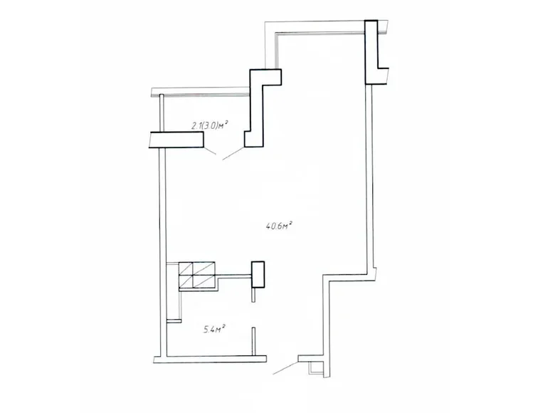 Wohnung 1 zimmer 48 m² Minsk, Belarus