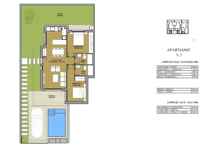 Wohnung 2 Schlafzimmer 79 m² Pilar de la Horadada, Spanien