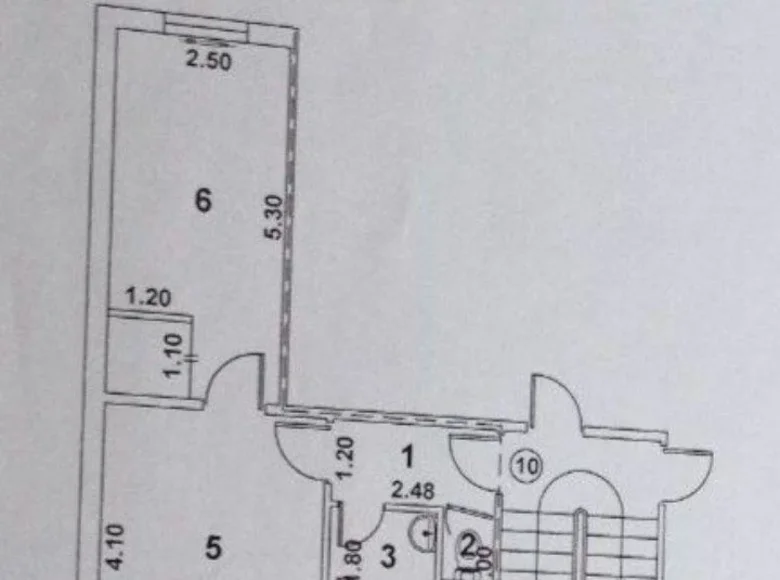 Kvartira 1 xona 48 m² Beshkurganda